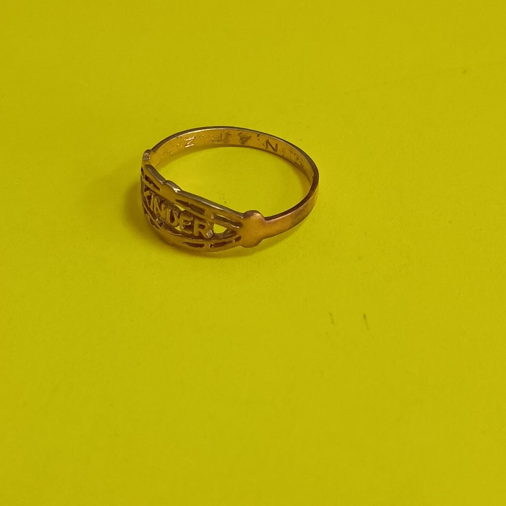 ANILLO DE GRADUACIÓN ORO 10 K 1 GRMS (SEMINUEVO)