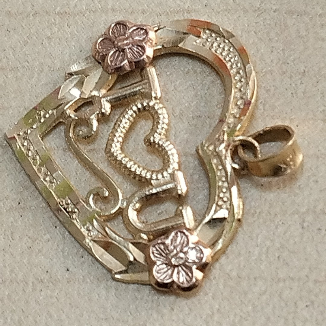 DIJE ORO COMBINADO 14 K 1,40 GRMS (SEMINUEVO)