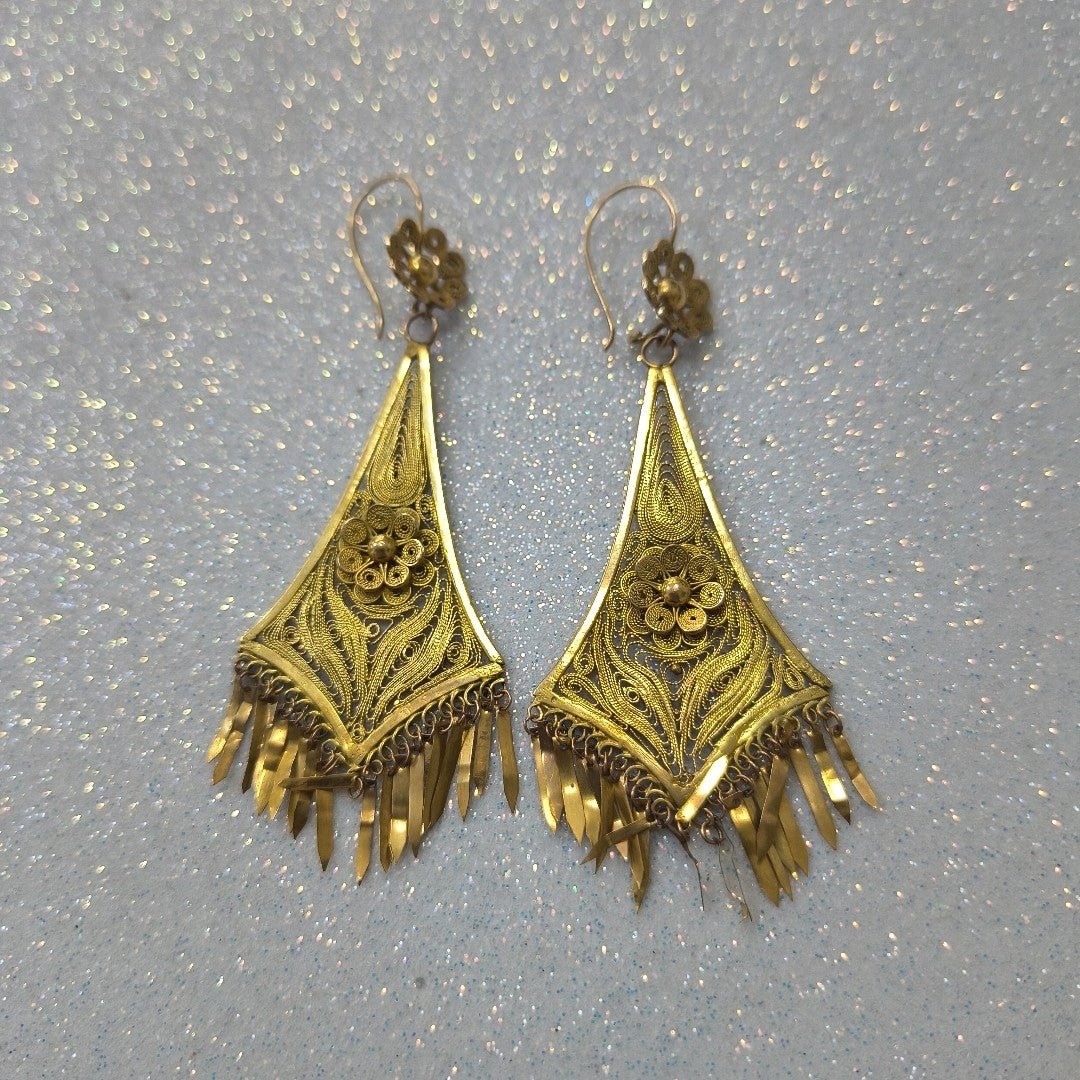 ARETES PAR ORO 10 K 7,20 GRMS (SEMINUEVO)