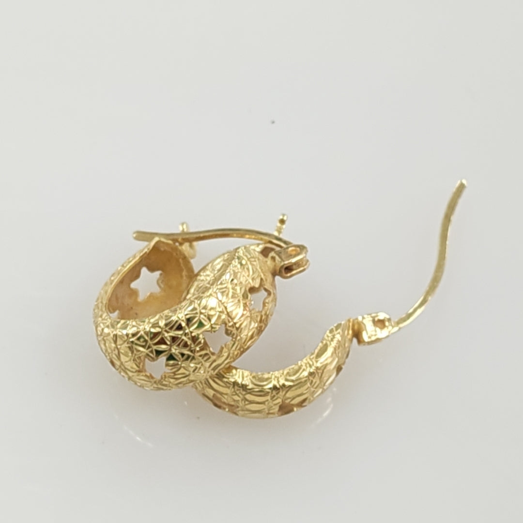 ARRACADAS PAR ORO 14 K 1.9 GRMS (SEMINUEVO)