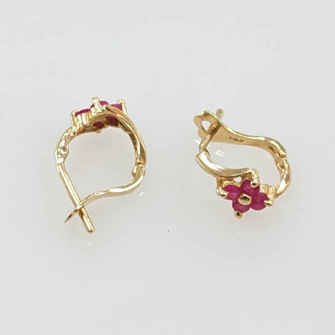 ARETES PAR ORO 14 K 1.3 GRMS (SEMINUEVO)