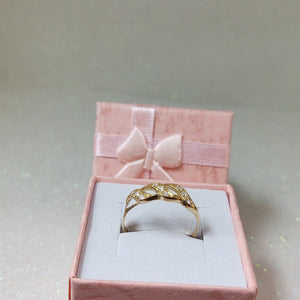 ANILLOS C CIRCONIAS 14K TALLA 7 1.3 GR (NUEVO)