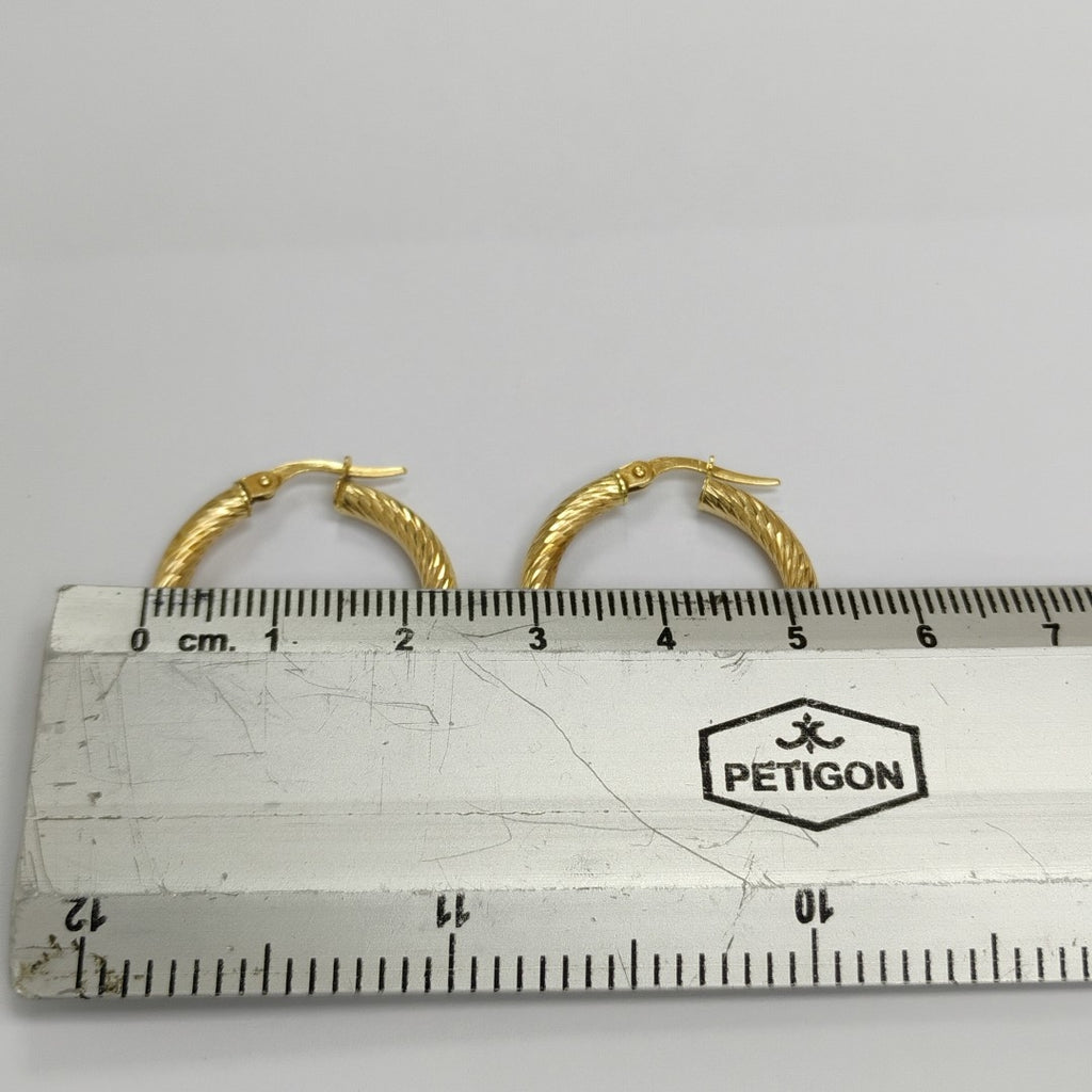 ARRACADAS PAR ORO 14 K 2 GRMS (SEMINUEVO)