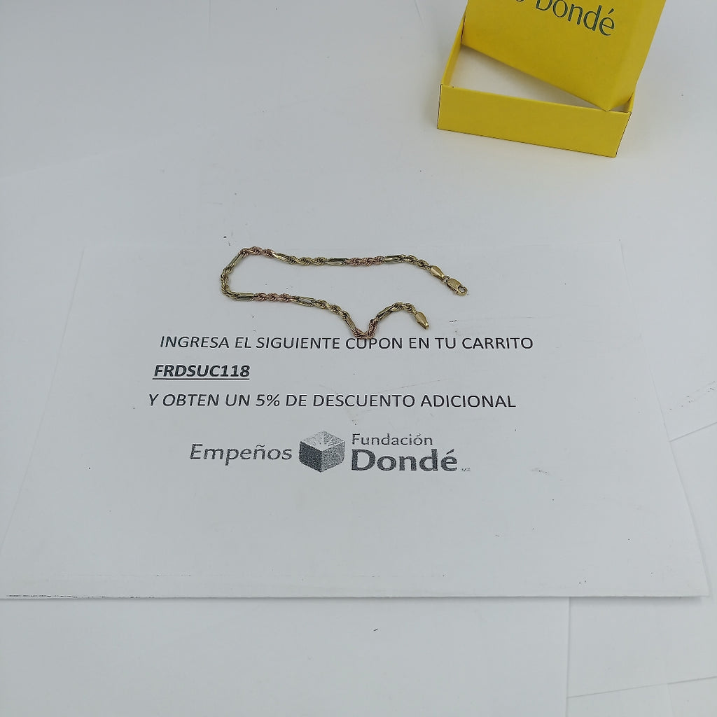 PULSERA ORO 10 K 3.7 GRMS (SEMINUEVO)