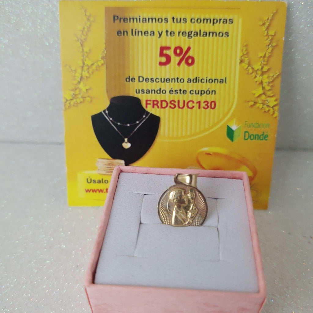 MEDALLA RELIGIOSA ORO 14 K 1 GRMS (SEMINUEVO)