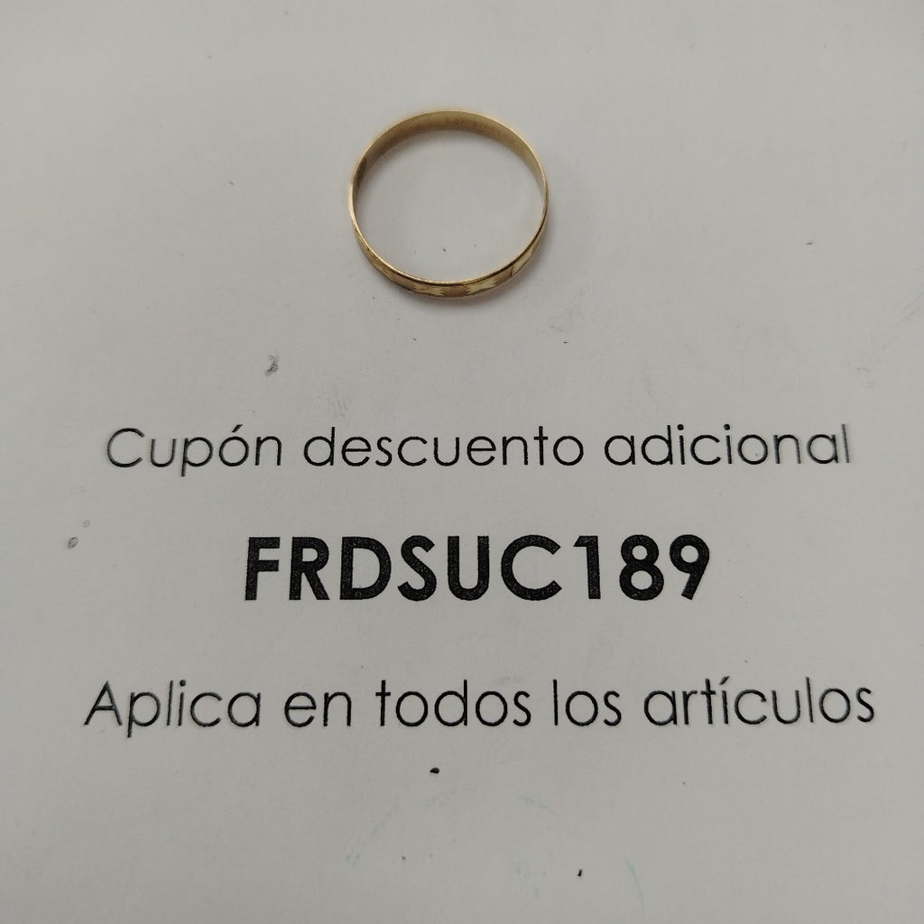 ARGOLLA ORO 10 K 1.4 GRMS (SEMINUEVO)