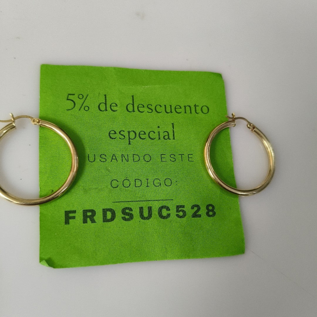 ARRACADAS PAR ORO 10 K 2.9 GRMS (SEMINUEVO)
