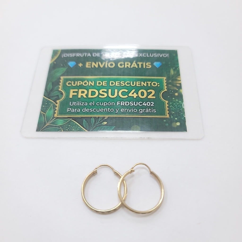 ARRACADAS PAR ORO 10 K 1.6 GRMS (SEMINUEVO)