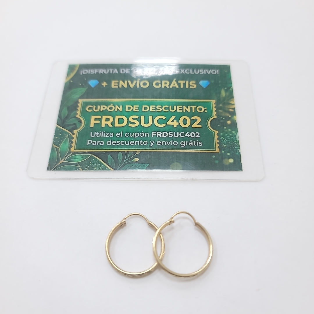 ARRACADAS PAR ORO 10 K 1.6 GRMS (SEMINUEVO)