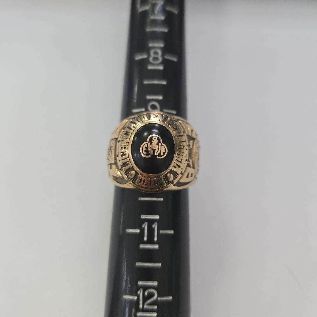 ANILLO DE GRADUACIÓN ORO 10 K 19.4 GRMS (SEMINUEVO)