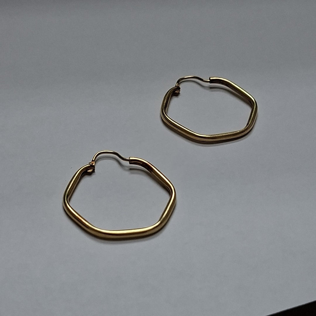 ARRACADAS PAR ORO 14 K 2.6 GRMS (SEMINUEVO)