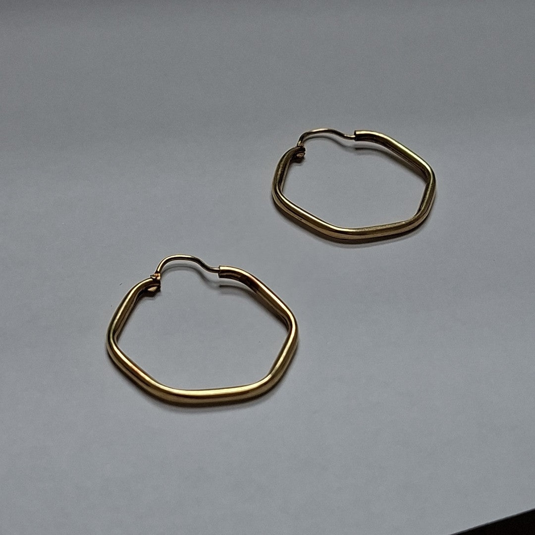 ARRACADAS PAR ORO 14 K 2.6 GRMS (SEMINUEVO)