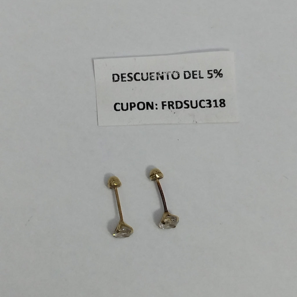 BROQUELES PAR ORO 10 K 0.2 GRMS (SEMINUEVO)