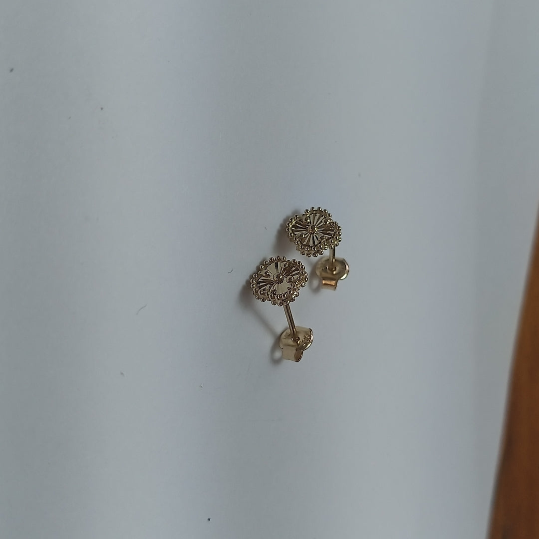 BROQUELES ORO 14K 1.5 (NUEVO)