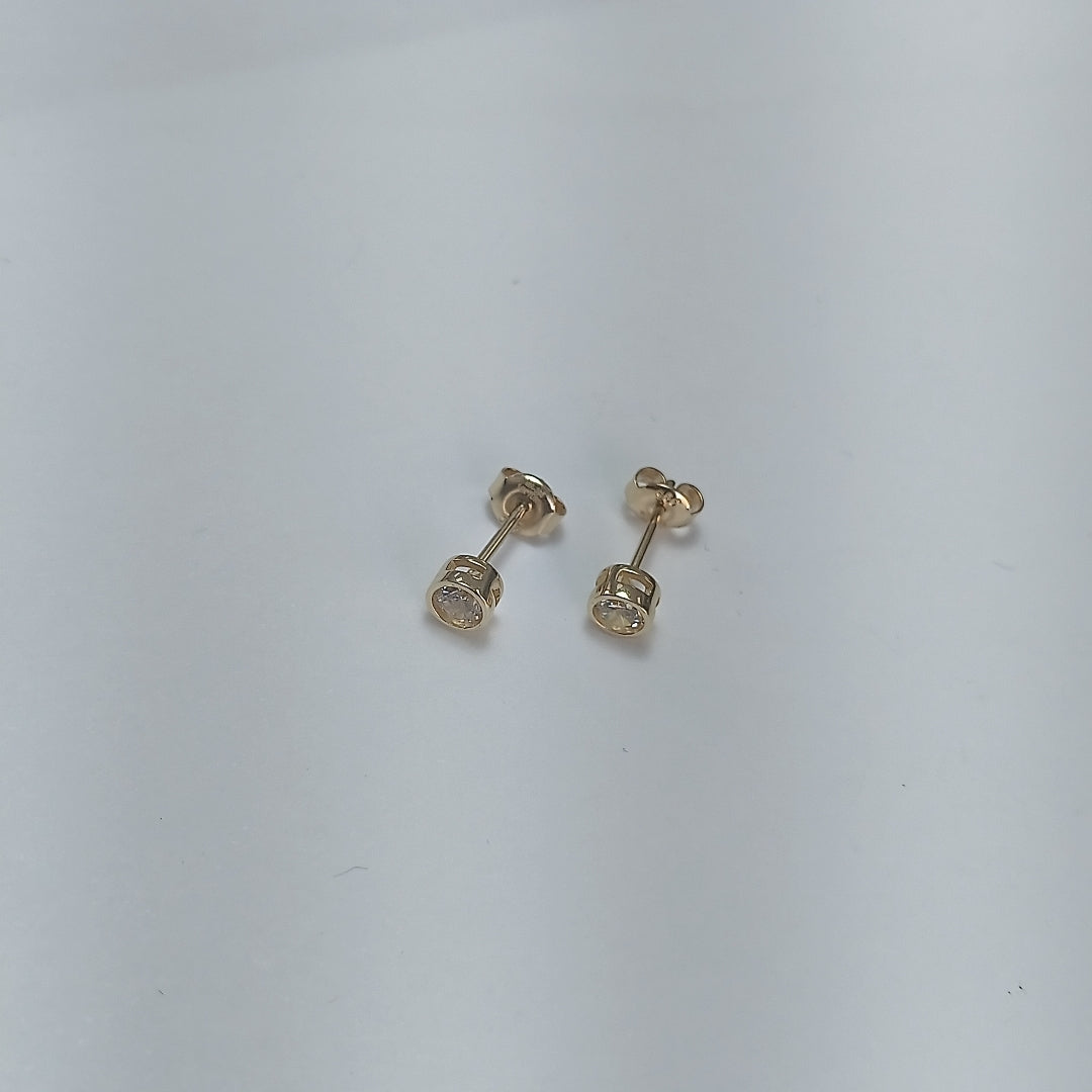 BROQUELES ORO 14K 1.2 (NUEVO)