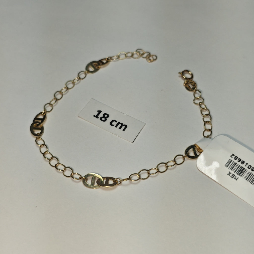 PULSERA ESPECIAL 14K 18 CM 1.5 GR (NUEVO)