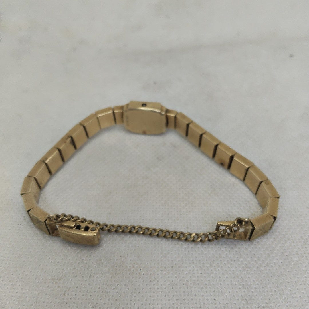 RELOJ CAJA ACERO PULSO ORO ORO 14 K 25.7 GRMS (SEMINUEVO)