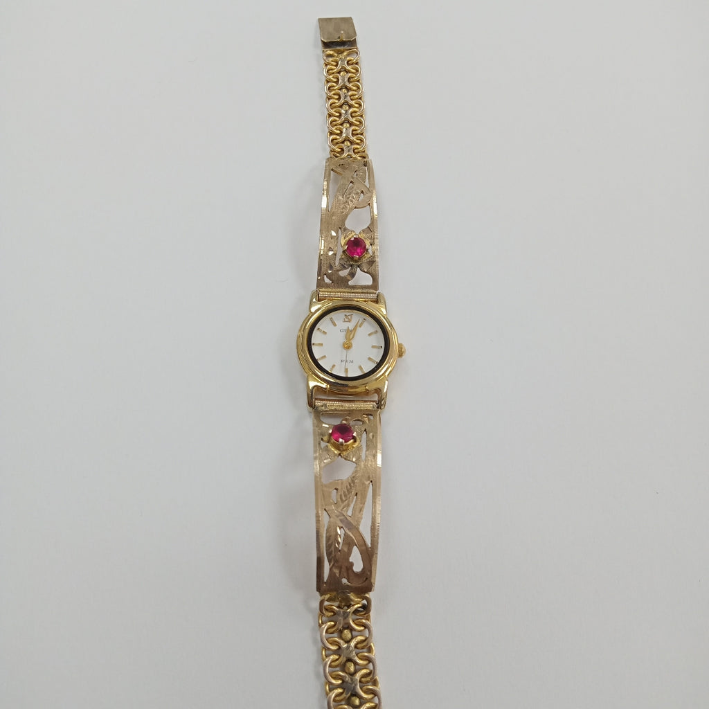 RELOJ CAJA ACERO PULSO ORO ORO 10 K 13 GRMS (SEMINUEVO)