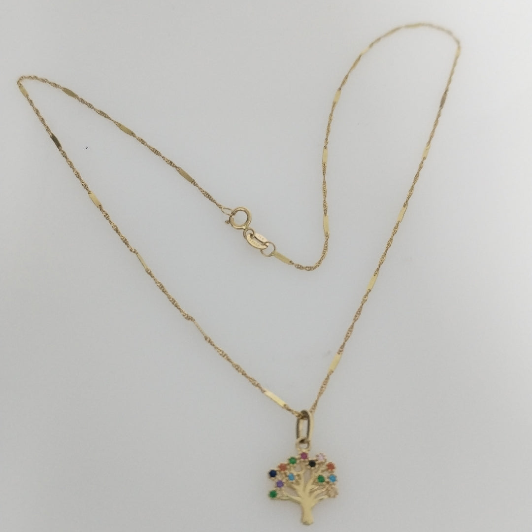 CADENA, DIJE ORO 14 K 2 GRMS (SEMINUEVO)