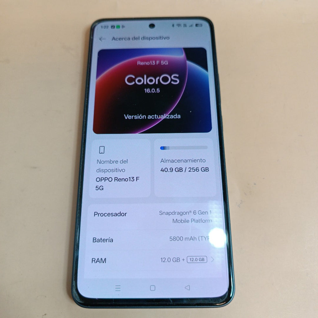 CELULAR OPPO RENO 13F 5G CPH2699 (2025) 256 GB 12 GB RAM (SEMINUEVO)