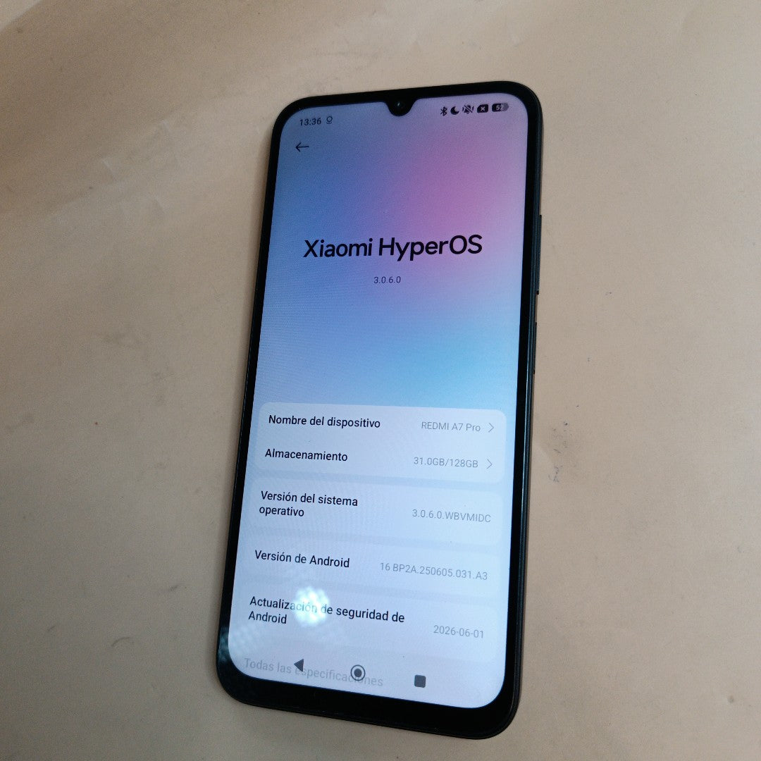 CELULAR XIAOMI REDMI A7 PRO 25128RN17L (2026) 128 GB 4 GB RAM (SEMINUEVO)