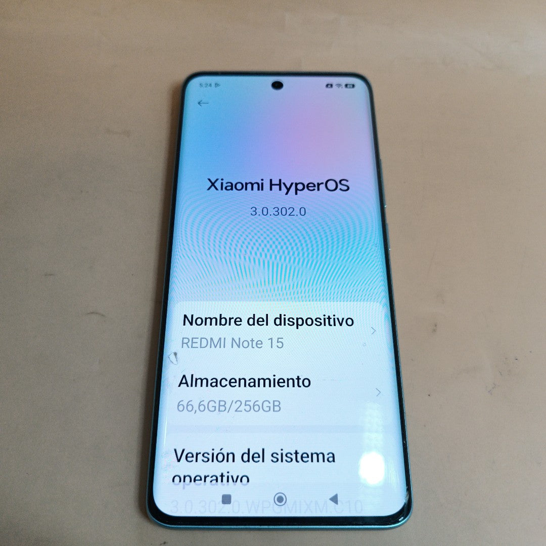 CELULAR XIAOMI REDMI NOTE 15 2510DRA23L (2026) 256 GB 8 GB RAM (SEMINUEVO)