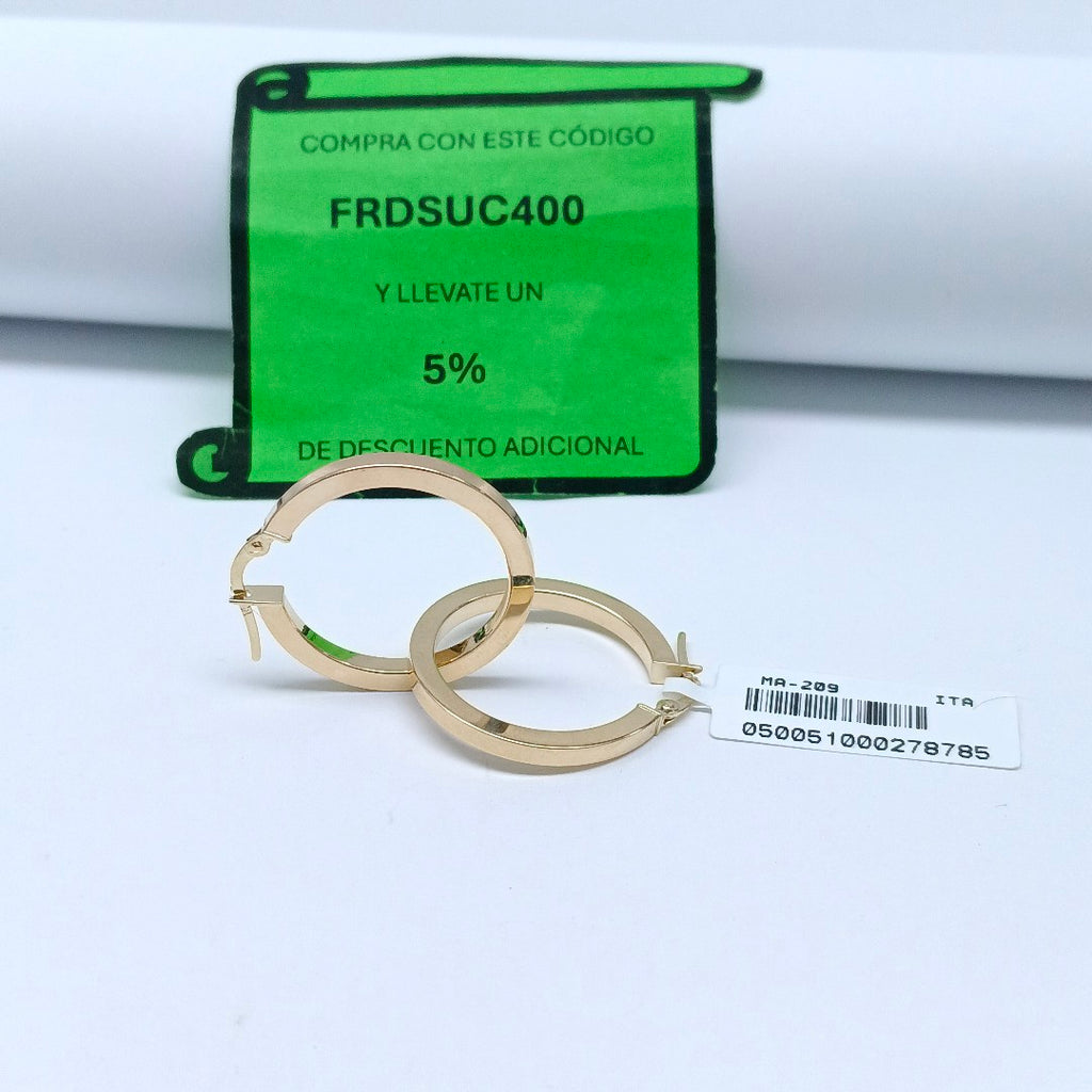 ARRACADAS ORO 14K 2.2 (NUEVO)