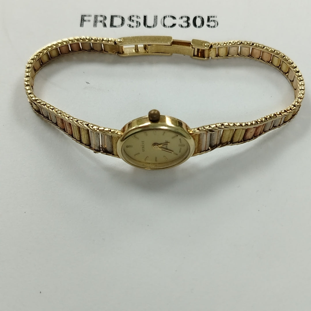 RELOJ CAJA Y PULSO ORO ORO 14 K 19 GRMS (SEMINUEVO)