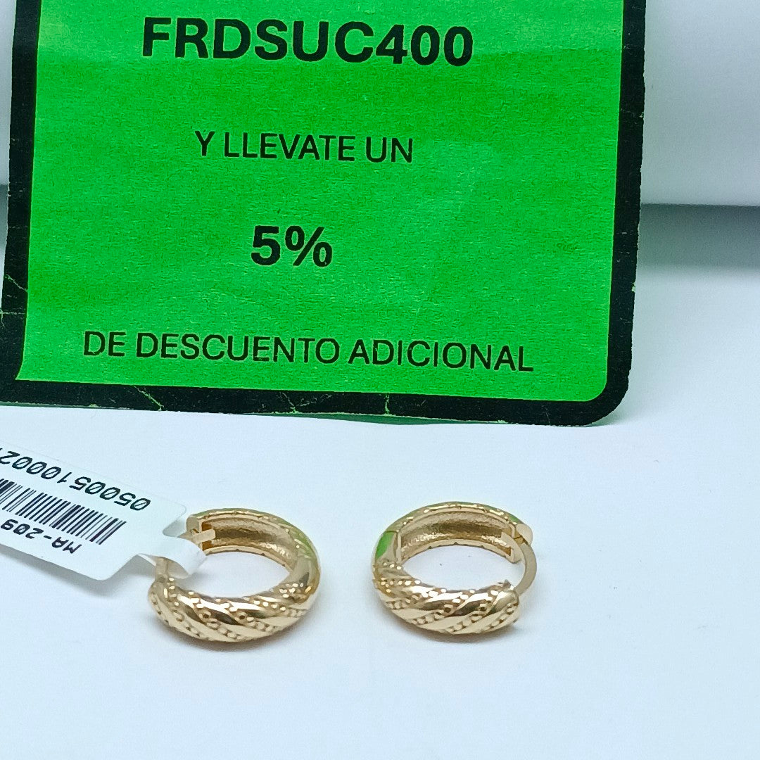 HUGGIES ORO 14K 2.4 (NUEVO)