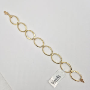PULSERA CON AROS OVALADOS 14K 18 CM 5.2 GR (NUEVO)