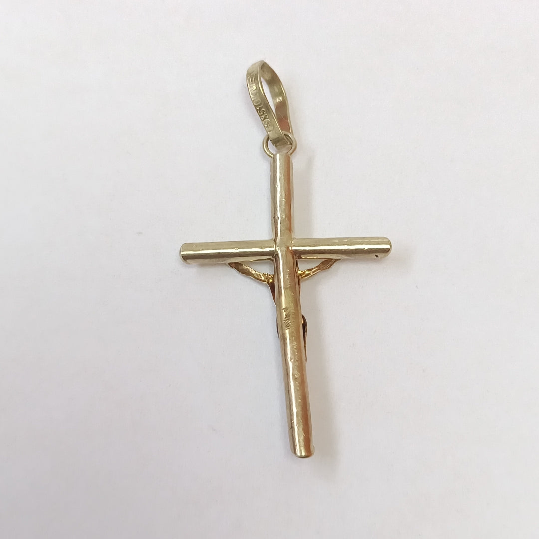 CRUCIFIJO ORO 10 K 0,90 GRMS (SEMINUEVO)