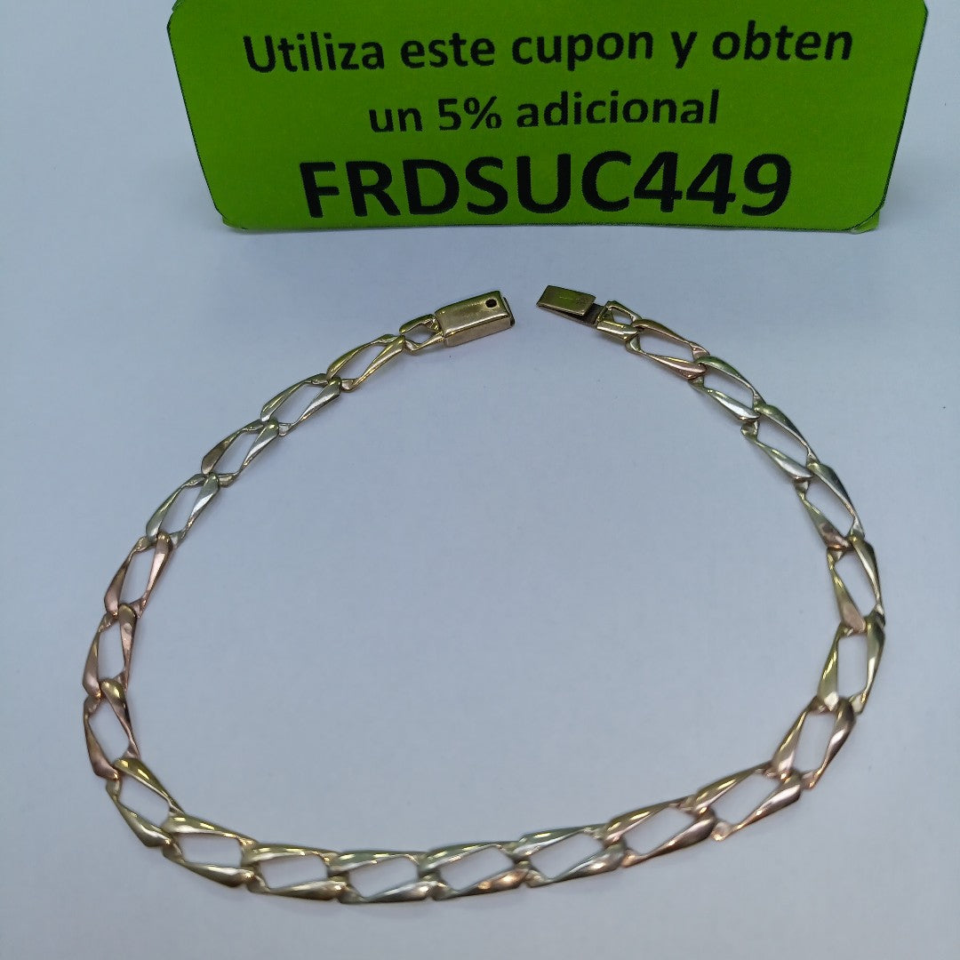 PULSERA ORO, ORO COMBINADO 10 K 1.7 GRMS (SEMINUEVO)