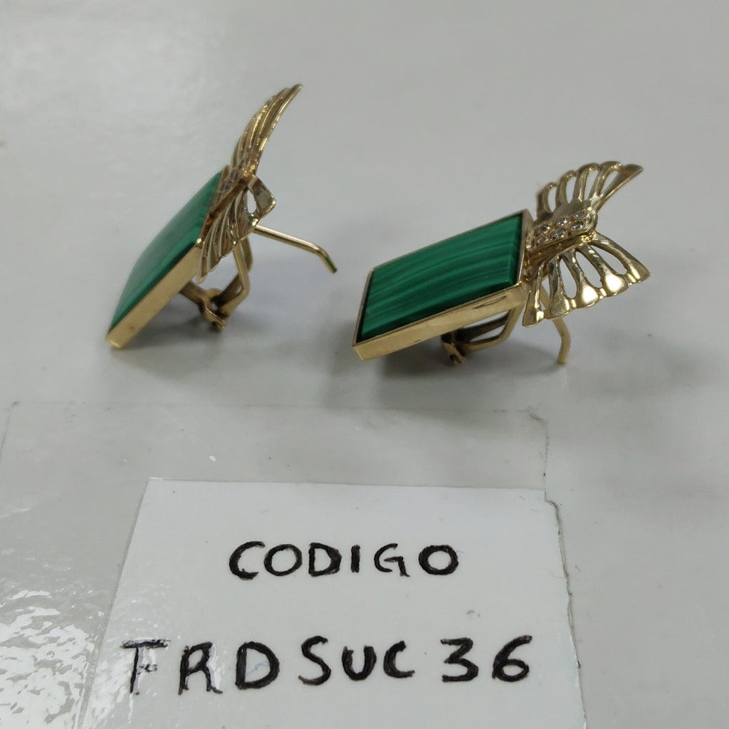 ARETES PAR ORO 14 K 11.6 GRMS (SEMINUEVO)