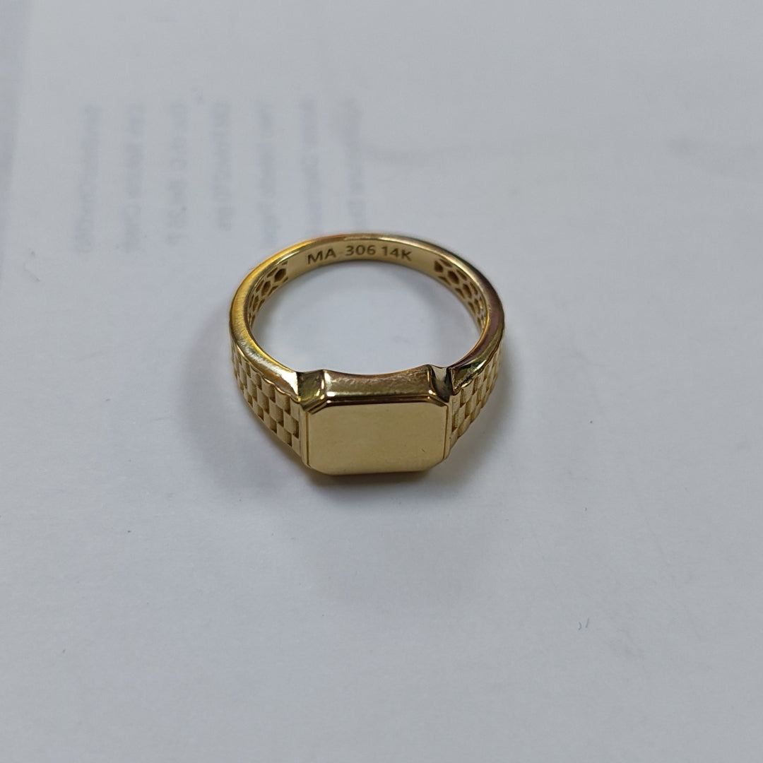 ANILLOS CABALLERO ORO 14K 3.5 (NUEVO)