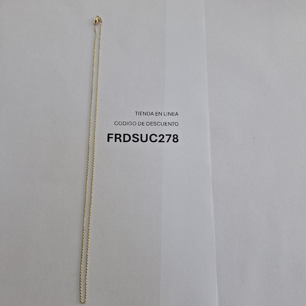 CADENA TORZAL 14K 55 CM 2.9 GR (NUEVO)