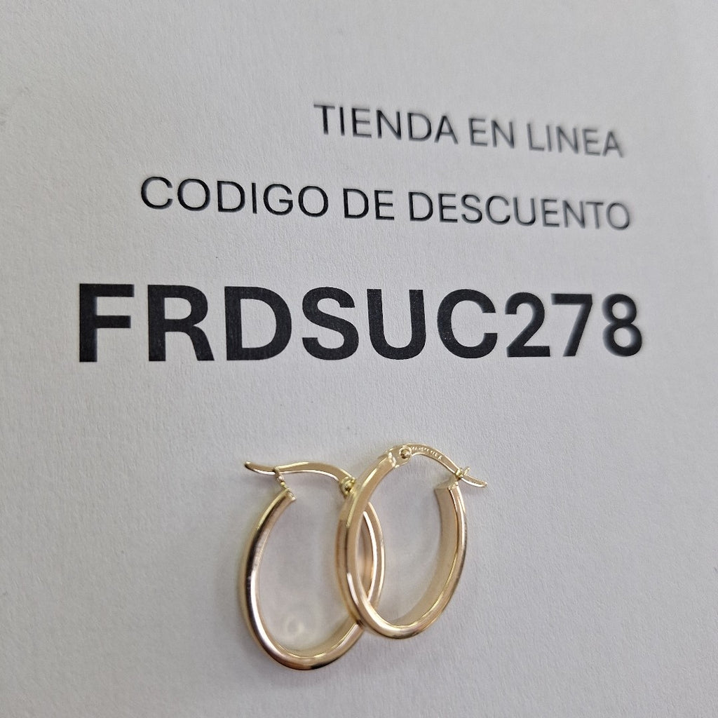 ARRACADAS ORO 14K 1.5 (NUEVO)