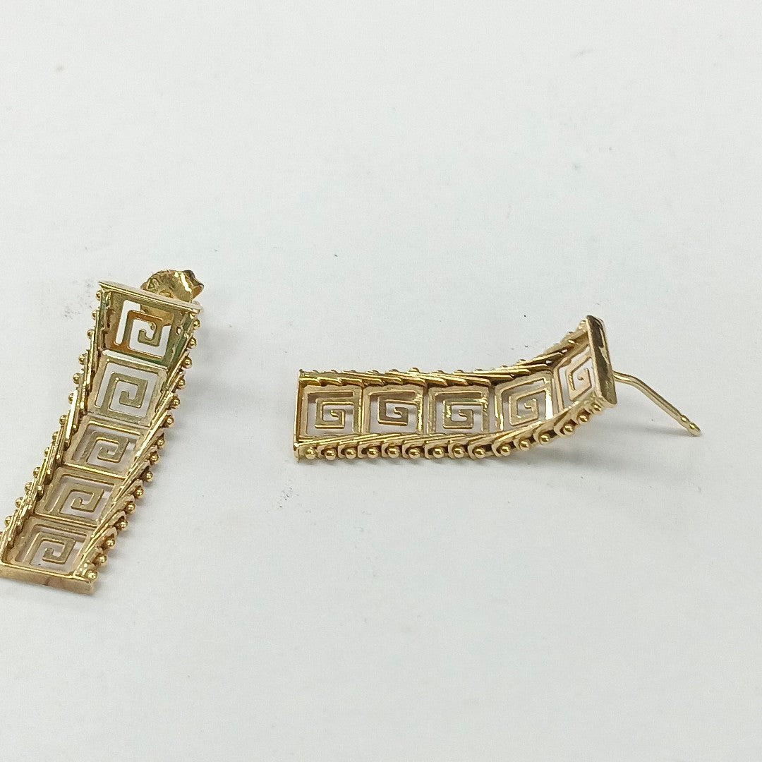ARETES PAR ORO 14 K 3.4 GRMS (SEMINUEVO)