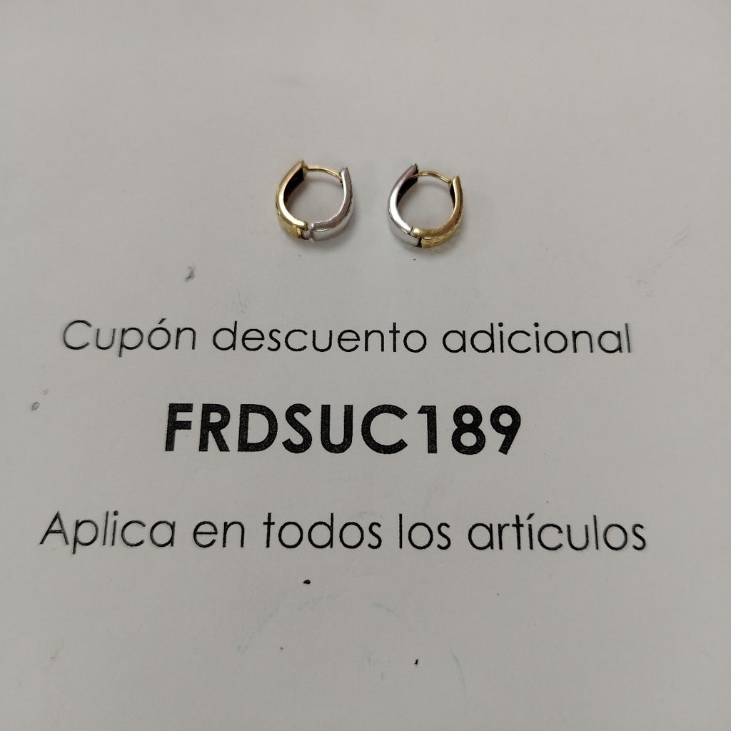 ARRACADAS PAR ORO 14 K 1.1 GRMS (SEMINUEVO)