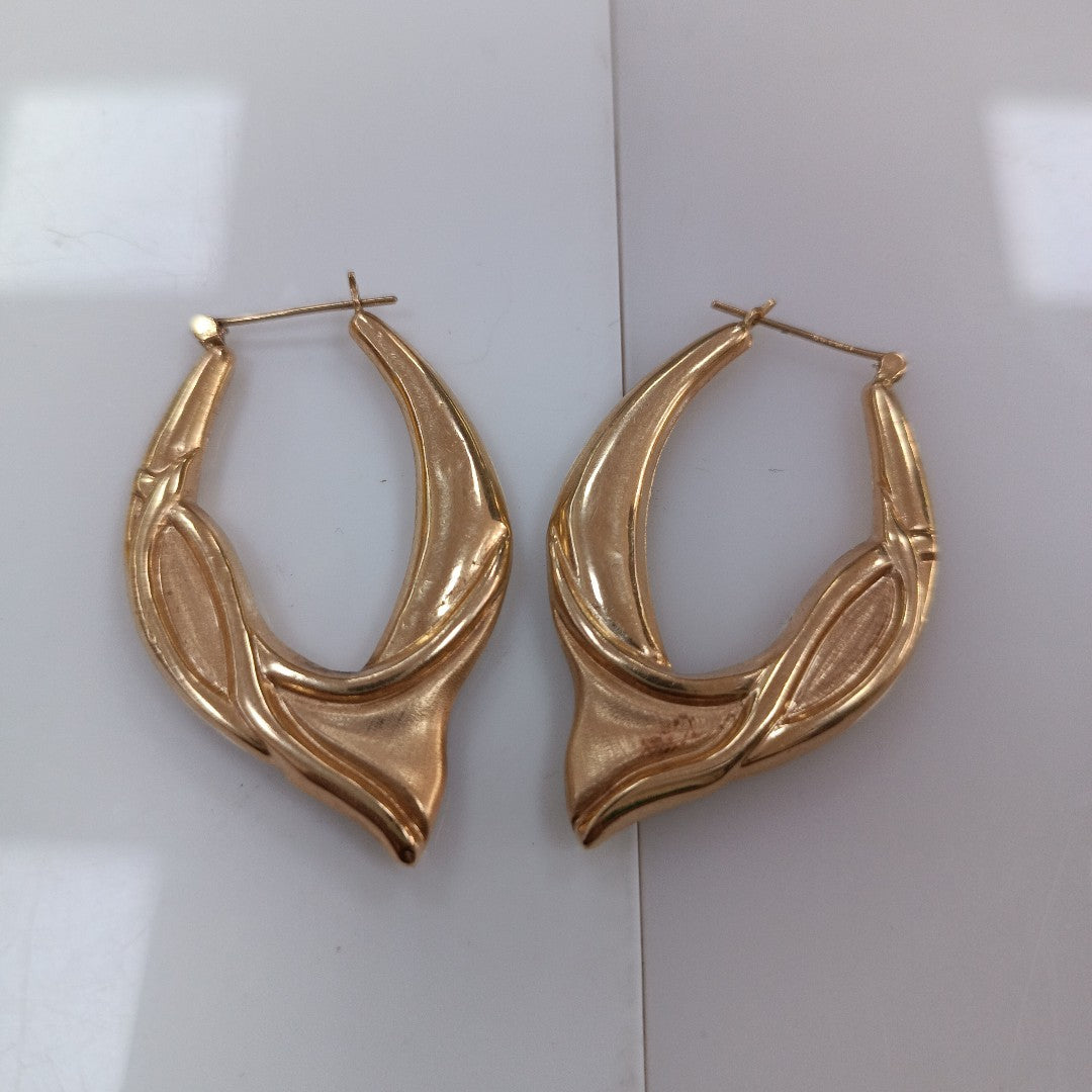 ARRACADAS PAR ORO 14 K 5.8 GRMS (SEMINUEVO)