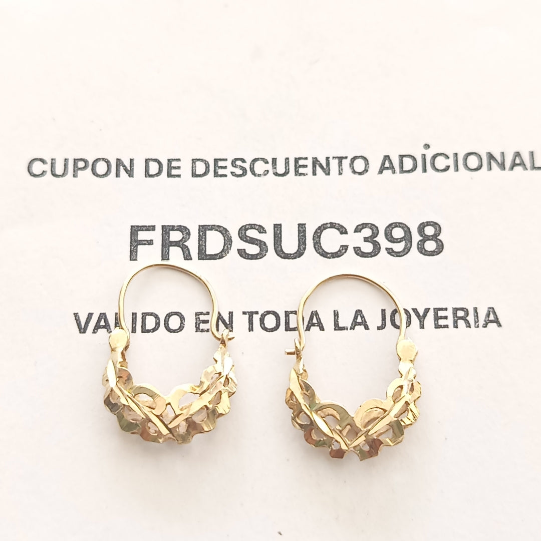 ARETES PAR ORO 8 K 1.6 GRMS (SEMINUEVO)