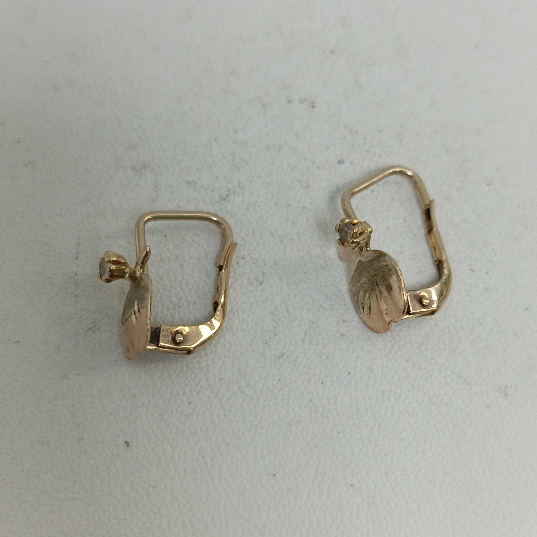 ARETES PAR ORO 10 K 1.1 GRMS (SEMINUEVO)