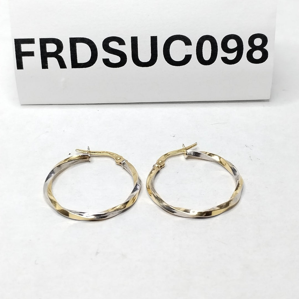 ARRACADAS PAR ORO COMBINADO 14 K 1,00 GRMS (SEMINUEVO)