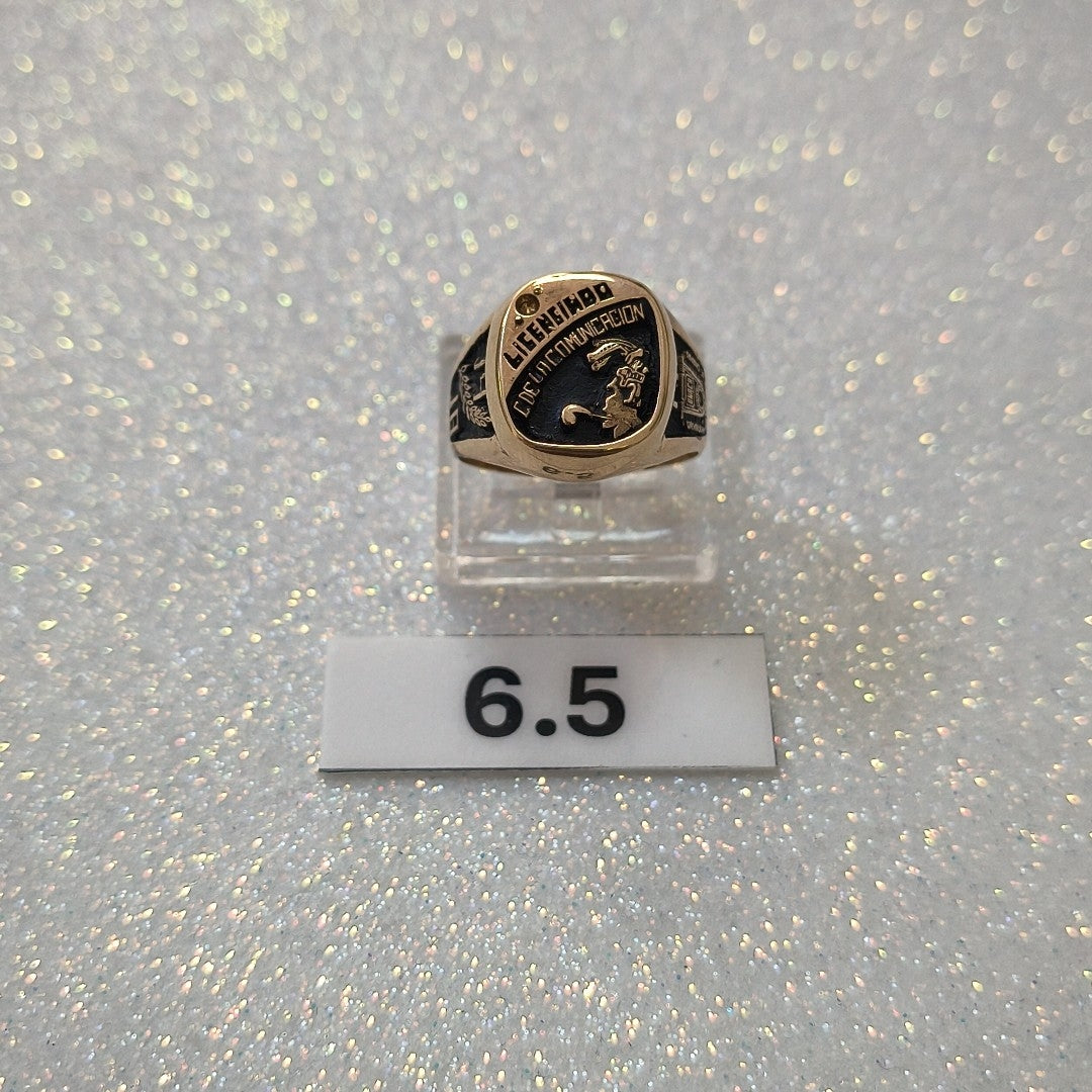 ANILLO DE GRADUACIÓN ORO 8 K 5,90 GRMS (SEMINUEVO)