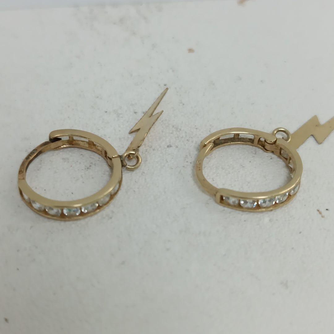 ARETES PAR ORO 14 K 1.4 GRMS (SEMINUEVO)