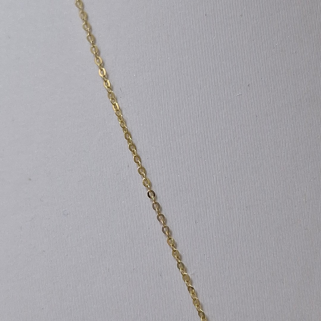 CADENA,MEDALLA RELIGIOSA ORO 14 K 1,10 GRMS (SEMINUEVO)