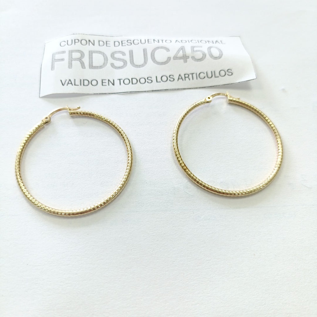 ARRACADAS PAR ORO 14 K 3.7 GRMS (SEMINUEVO)