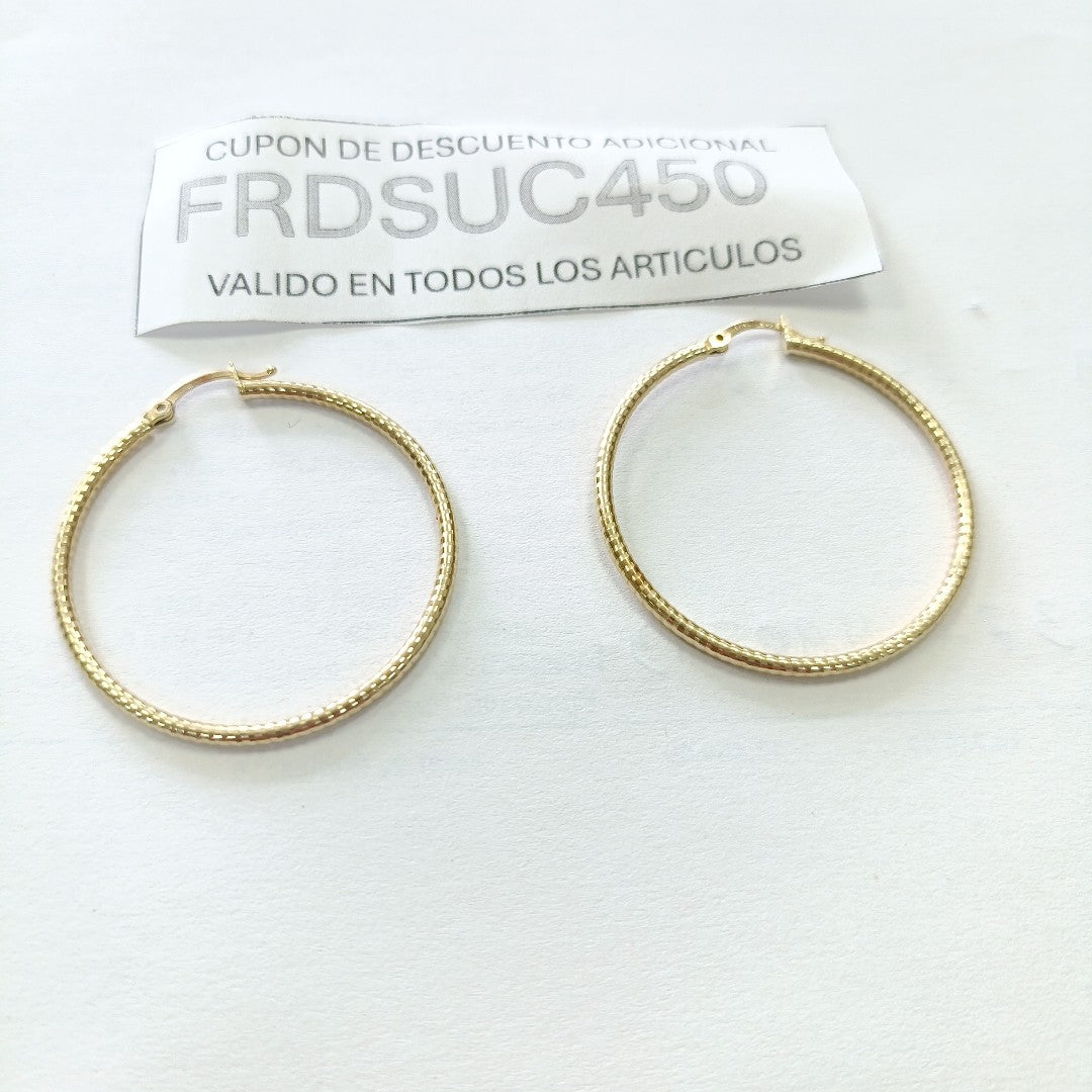 ARRACADAS PAR ORO 14 K 3.7 GRMS (SEMINUEVO)