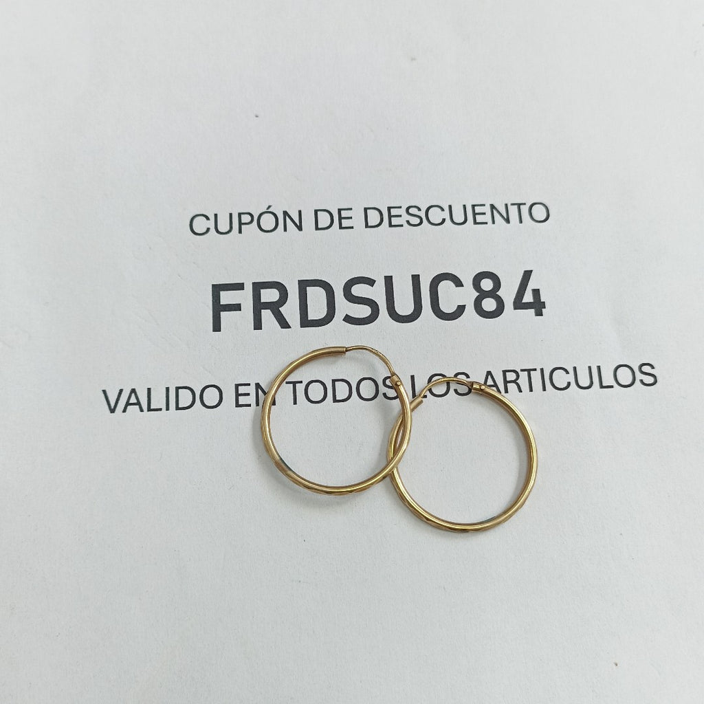 ARRACADAS PAR ORO 8 K 1.8 GRMS (SEMINUEVO)
