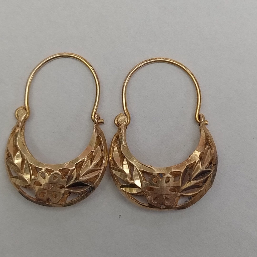 ARRACADAS PAR ORO 10 K 2.5 GRMS (SEMINUEVO)