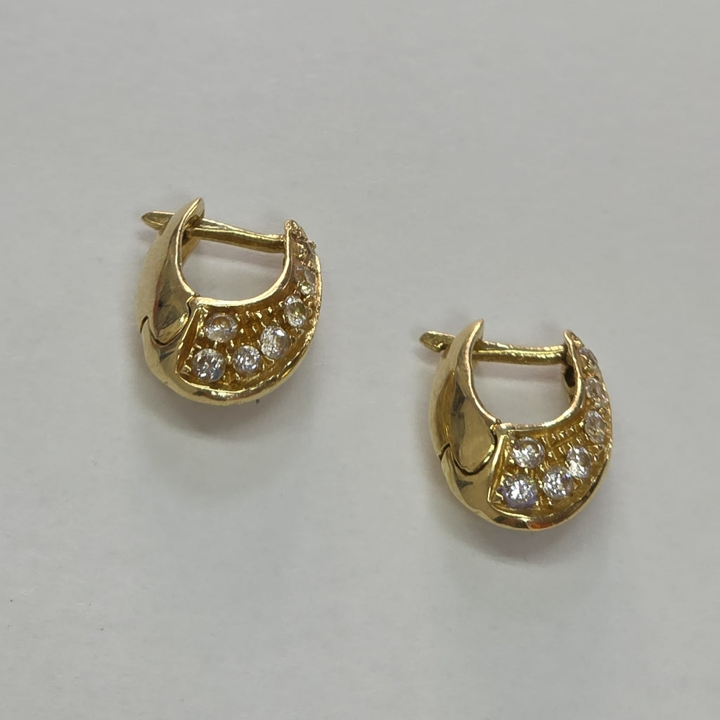 ARRACADAS PAR ORO 14 K 3,80 GRMS (SEMINUEVO)